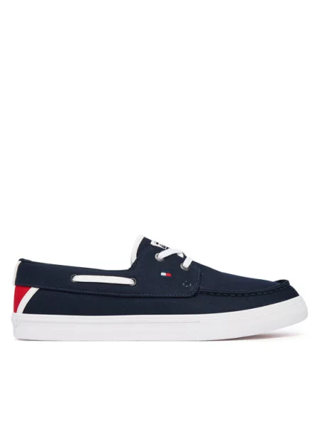 Tommy Hilfiger Tenis superge Th Boat Vulc Sneaker Canvas Mornarsko modra