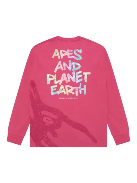 Tricou Aape By A Bathing Ape lung roz