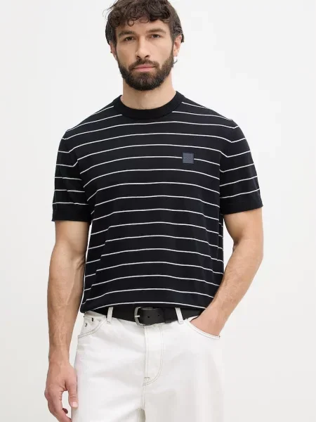 BOSS Tricou Kanacho Bleumarin portocaliu