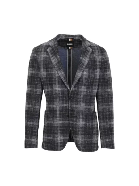 Pikowana marynarka Hugo granatowa