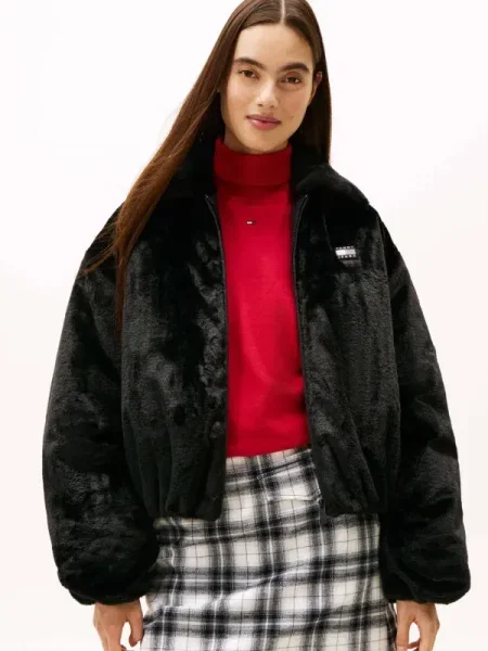 Tommy Jeans Geacă bomber negru
