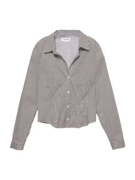 Pull&Bear Bluză maro alb