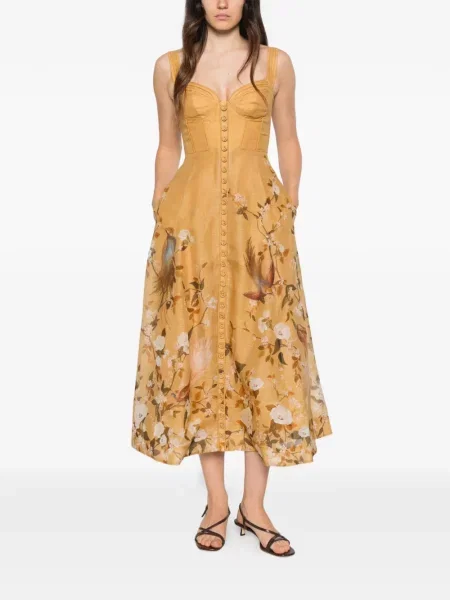 Rochie midi Zimmermann galben