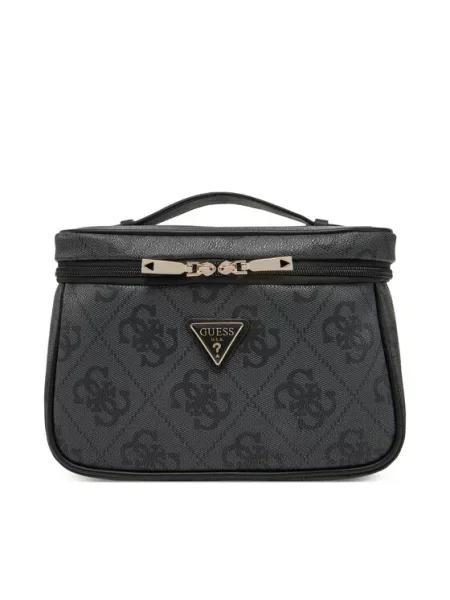 GUESS Kozmetička torbica Berta bazalt siva crna