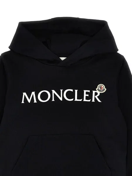 Bluza z kapturem dziecięca Moncler Enfant czarna