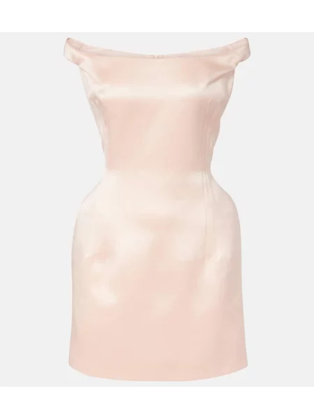 Rochie Magda Butrym din satin roz