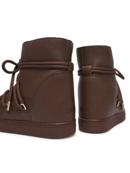 Inuikii Hótaposó Full Leather Wedge Sötétbarna