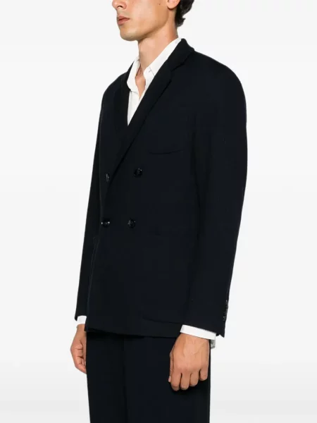 Dvouřadé sako Giorgio Armani modré