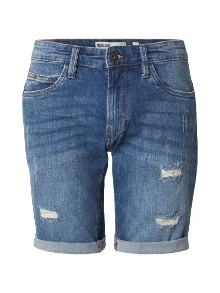 INDICODE JEANS Jeans Kaden Holes denim albastru