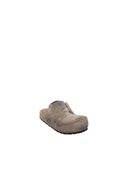 Klapki mules Balenciaga zamszowe beżowe