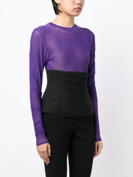 Top Natasha Zinko steznik crna