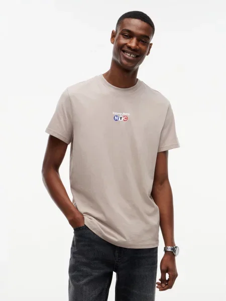 Tommy Jeans koszulka Mężczyźni S szary