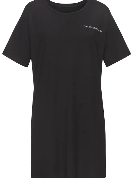 FRENCH CONNECTION Spalna srajca črna bela