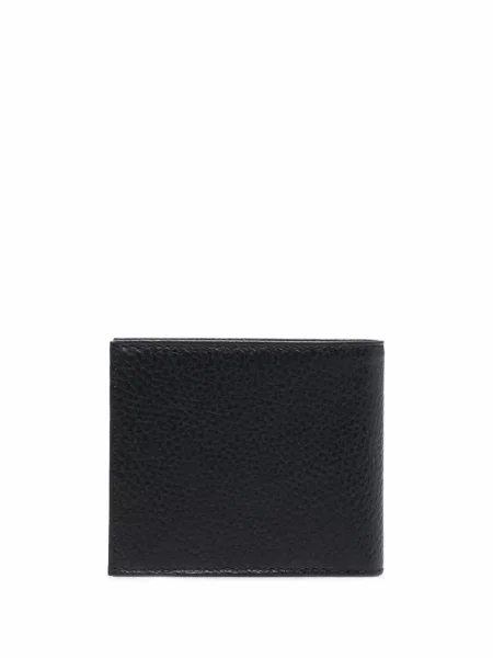 Iš natūralios odos piniginė Emporio Armani juoda