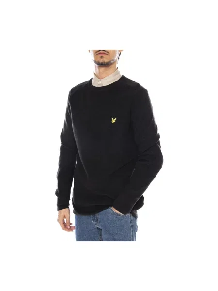 Dzianinowy sweter Lyle & Scott czarny