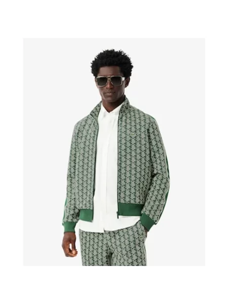 Bluza rozpinana Lacoste zielona