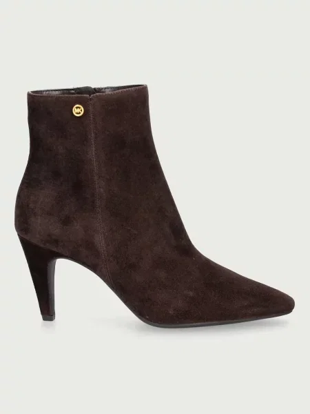Michael Kors Botine cu subțire Daniela | piele întoarsă maro