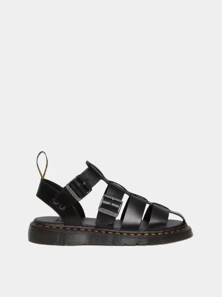 Шкіряні Жіночі Сандалії DR. MARTENS чорний