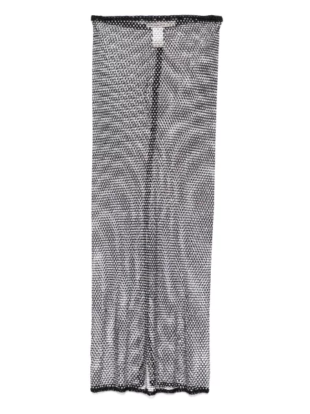 Fustă midi Paramidonna până la genunchi negru