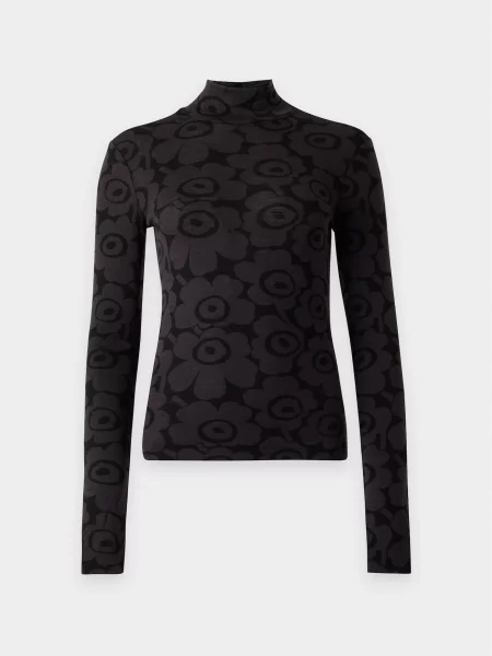 Marimekko Tricou VILPOTUS UNIKKO gri metalic negru