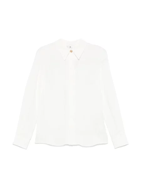 Koszula Elisabetta Franchi z długim rękawem biała