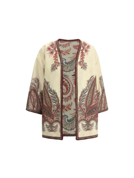 Wielobarwność bukiecik kurtka Etro z wzorem paisley