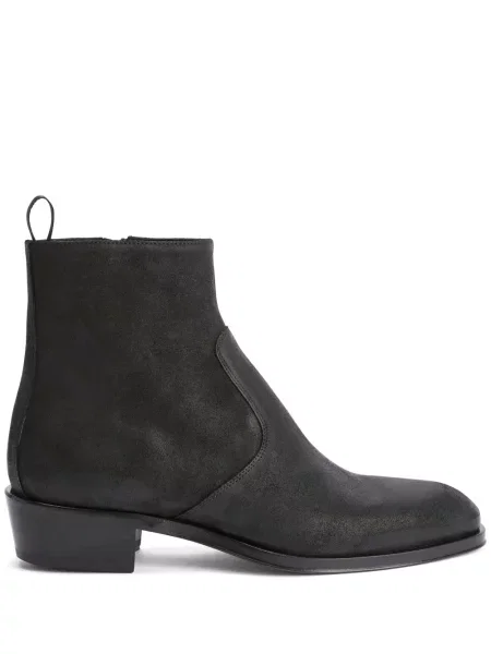 Cizme scurte Giuseppe Zanotti din piele de căprioară negru