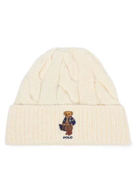 Polo Ralph Lauren Czapka Kremowy biała