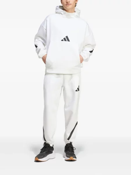 Hanorac Adidas alergare cu dungi roz
