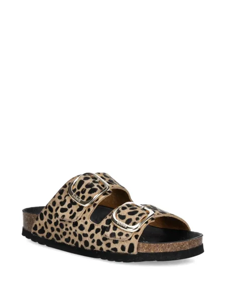 Papuci Scholl cu imagine cu model leopard
