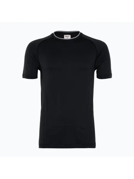 Tricou pentru bărbați Wilson Team Seamless Crew black negru