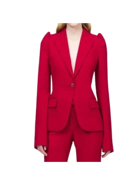 Marynarka Alexander Mcqueen czerwona