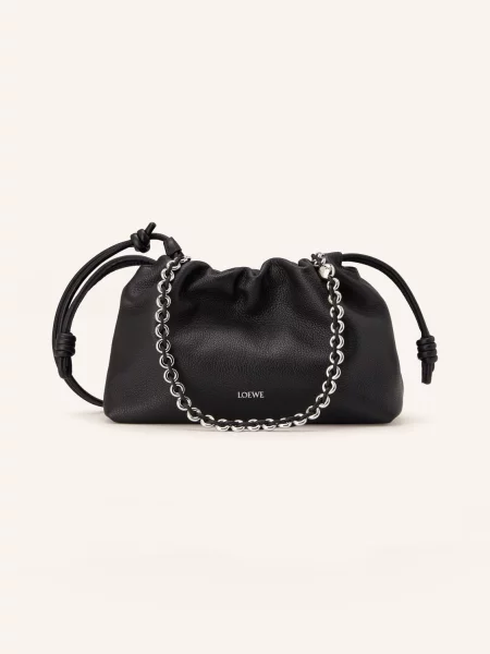 Loewe Torba Na Ramię Flamenco schwarz czarna