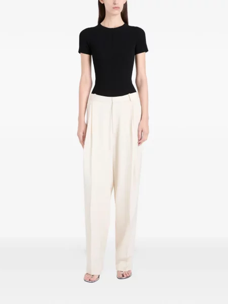 Tricou Proenza Schouler cu nervuri negru