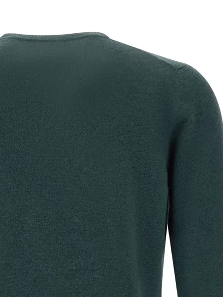 Pulover Kangra cu decolteu rotund verde