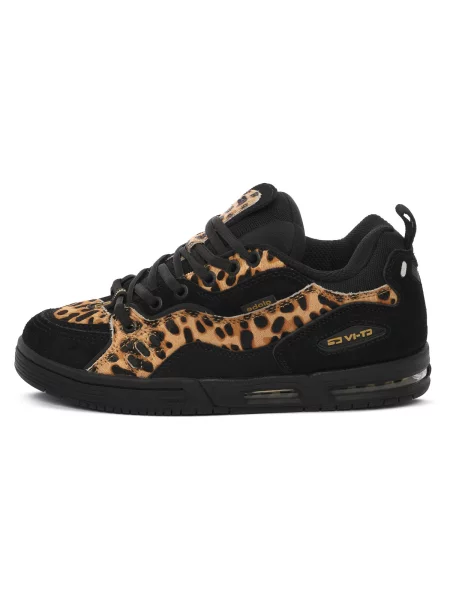 Pantofi Globe cu model leopard negru