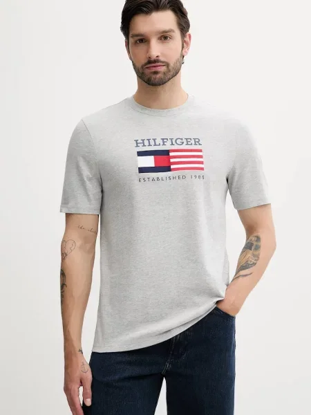 Tommy Hilfiger tričko šedé