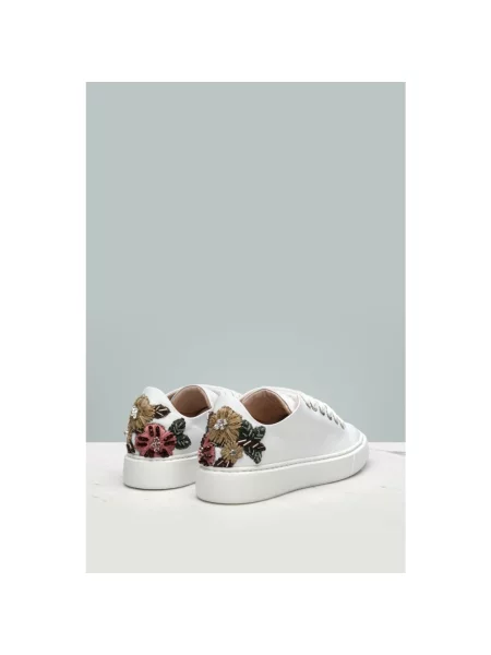 Кожаные кеды Evaluna белые