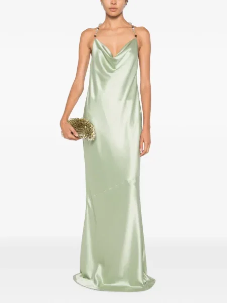 Rochie maxi Retrofete verde