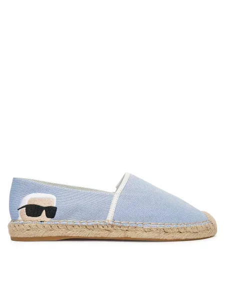 Espadrile KARL LAGERFELD Kamini Svetlo modra