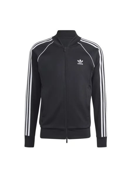 Kurtka Adidas Originals do biegania z logo ze stójką biała