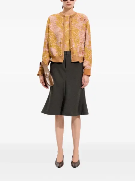 Decupat cardigan Jnby tricotate galben