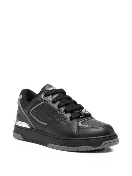 Sneakerși Versace din piele negru