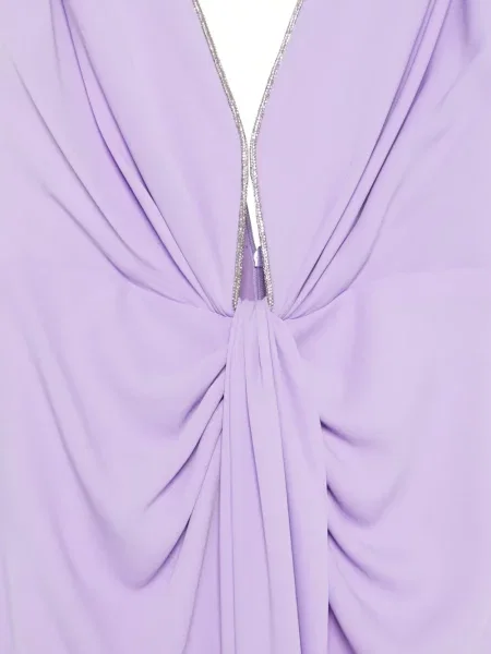 Rochie Nicole Miller drapată violet