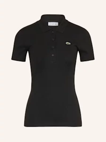 Lacoste Žerzejová Polokošile černá