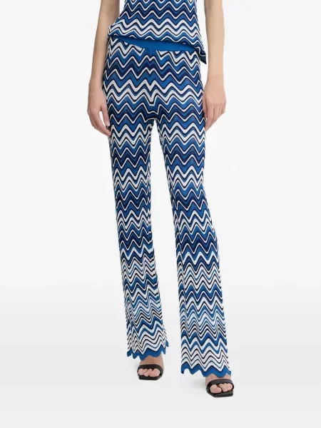 Pantaloni evazați Morgan evazat albastru