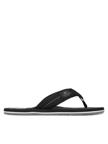 Japonke Tommy Hilfiger Patch Hilfiger Beach Sandal črna