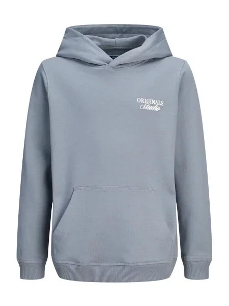 Jack&Jones Mikina S Kapucí Jornorrebro světle šedá bílá