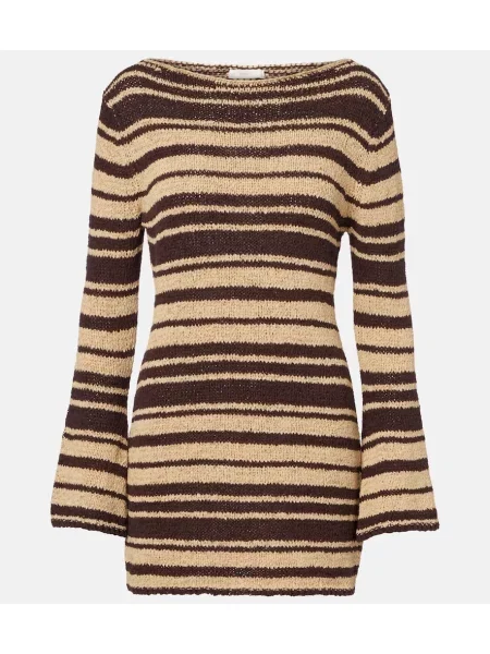 Rochie Faithfull cu dungi bej