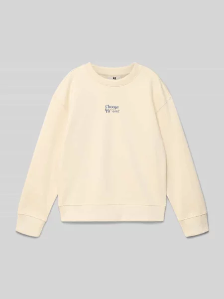 Bluza o kroju regular fit z nadrukiem z logo Garcia